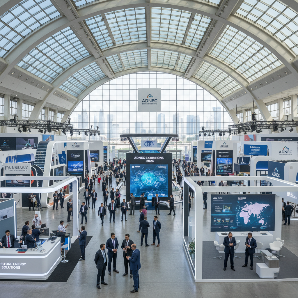 a detailed shot of an exhibit at ADIPEC 2025 in ADNEC, Abu Dhabi.