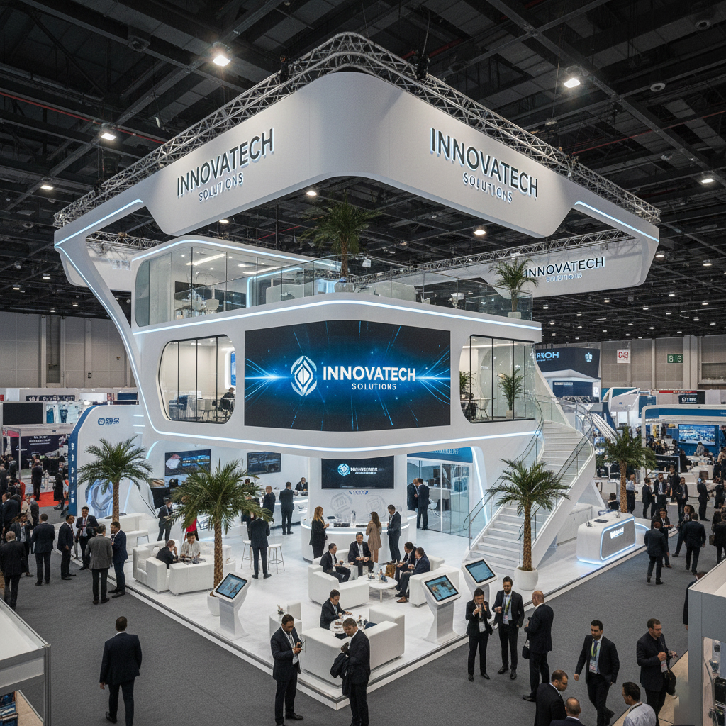 Exhibition photography Dubai showcasing premium brand stands at world-class trade shows.