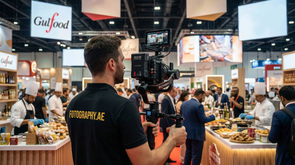 Professional videography coverage at Gulfood 2026
