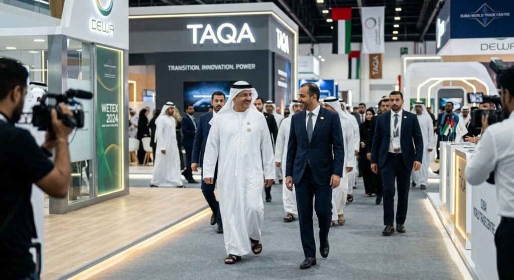 Middle East Energy Exhibition Photographer, Special VIP guests arriving at the Middle East Energy 2026 exhibition at the Dubai World Trade Centre, captured by the professional event photography team at fotography.ae.