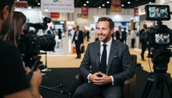exhibition-photography-and-videography-dubai-executive-interview-fotography-ae Professional corporate executive interview captured by fotography.ae, specializing in exhibition photography and videography Dubai at the Dubai World Trade Centre.